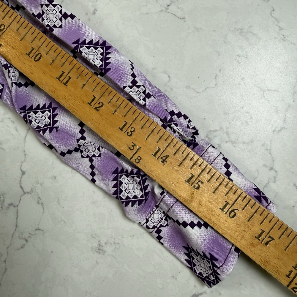 Cowgirl Hardware Western Shirt Girls 6/S Long Sleeve Aztec Purple Crystal Snaps - Picture 7 of 14